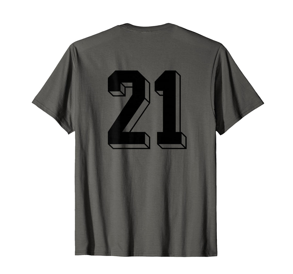 Number 21 Backside 80S 90S Team Jersey T-Shirt - Novelty Apparel Men Women - T-Shirt, Sweatshirt, Hoodie