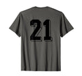 Number 21 Backside 80S 90S Team Jersey T-Shirt - Novelty Apparel Men Women - T-Shirt, Sweatshirt, Hoodie