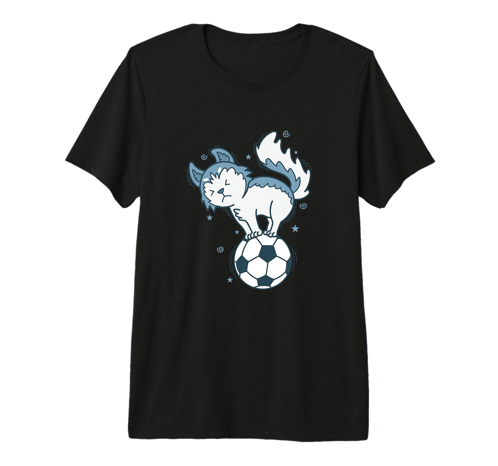 Husky Sled Dog Loves Soccer Snow Tri Blend T-Shirt - Graphic Print Unisex - T-Shirt, Sweatshirt, Hoodie