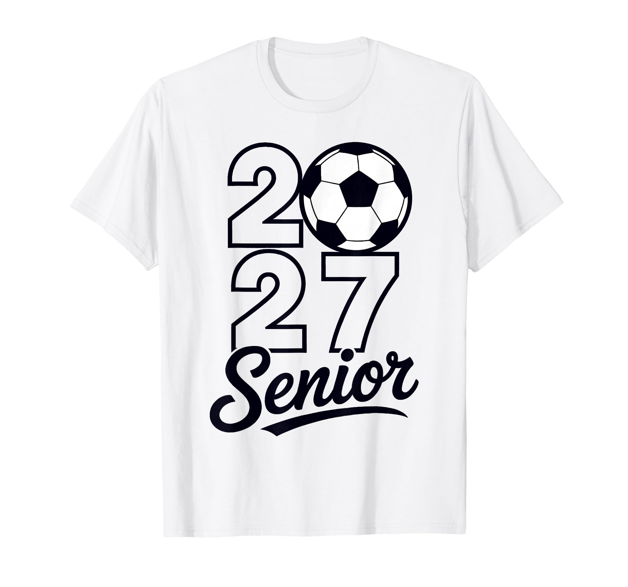 Class 2027 Senior Soccer Mens T-Shirt - Custom Art Print Unisex - T-Shirt, Sweatshirt, Hoodie