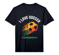 Mens I Love Soccer Vibrant Ball T-Shirt - Casual Everyday Wear for Adults - T-Shirt, Sweatshirt, Hoodie