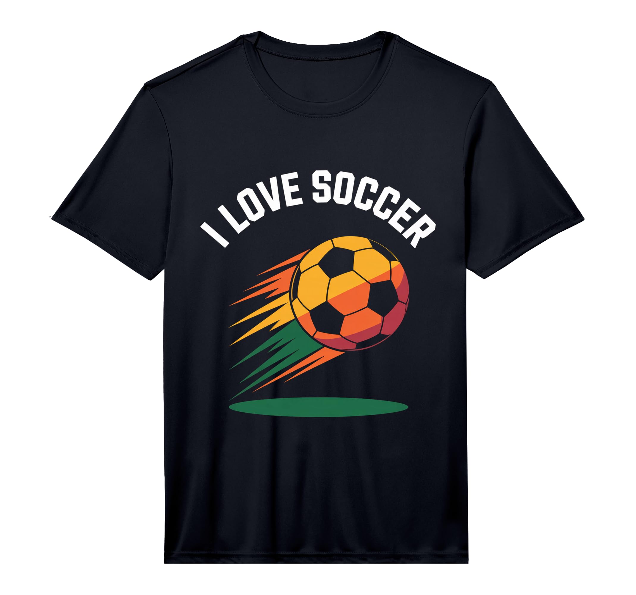 Mens I Love Soccer Vibrant Ball T-Shirt - Casual Everyday Wear for Adults - T-Shirt, Sweatshirt, Hoodie