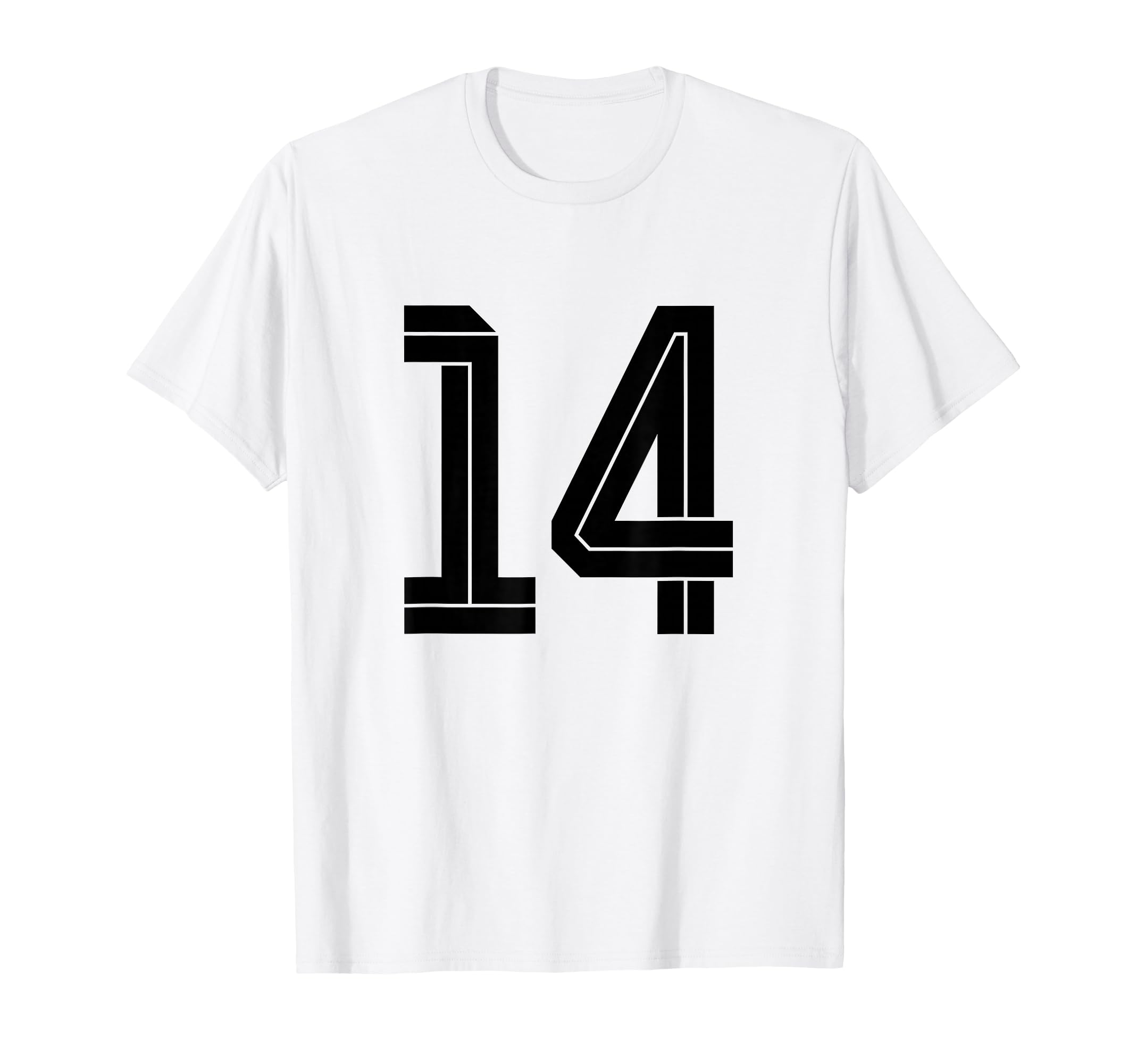 14 White Number 14 Sports Fan T-Shirt - Casual Everyday Wear for Adults - T-Shirt, Sweatshirt, Hoodie