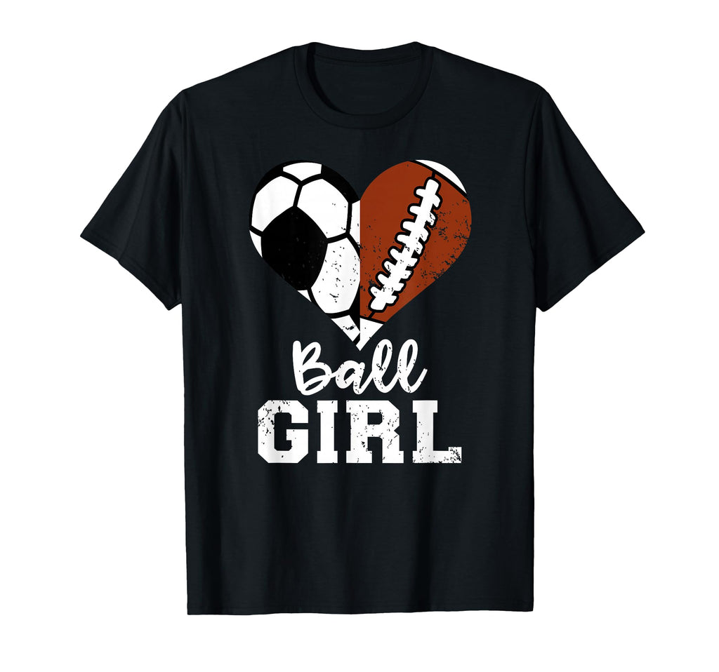 Ball Heart Funny Soccer Football T-Shirt - Trendy Graphic Men Women - T-Shirt, Sweatshirt, Hoodie