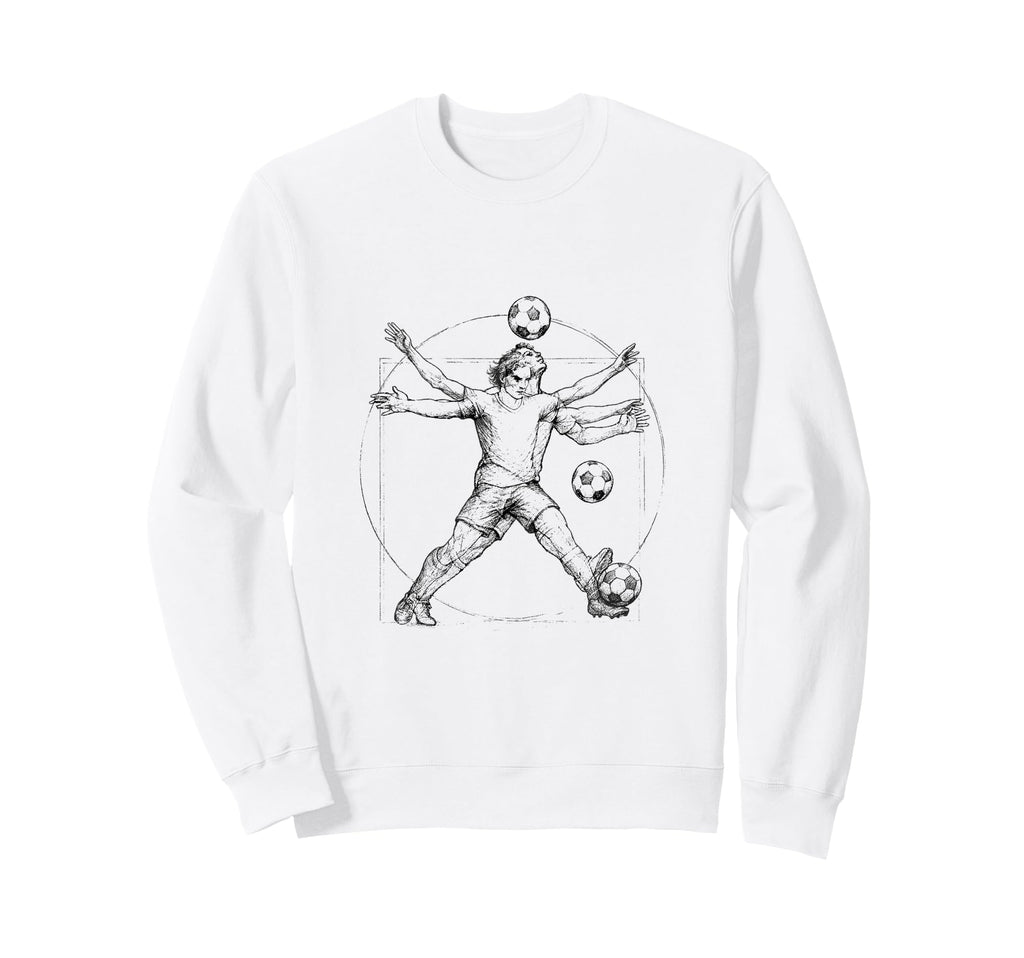 Vitruvian Soccer Futbol Love Sweatshirt - Streetwear Style Unisex - T-Shirt, Sweatshirt, Hoodie