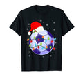 Lights Soccer Santa Hat Matching T-Shirt - Minimalist Print for Adults - T-Shirt, Sweatshirt, Hoodie