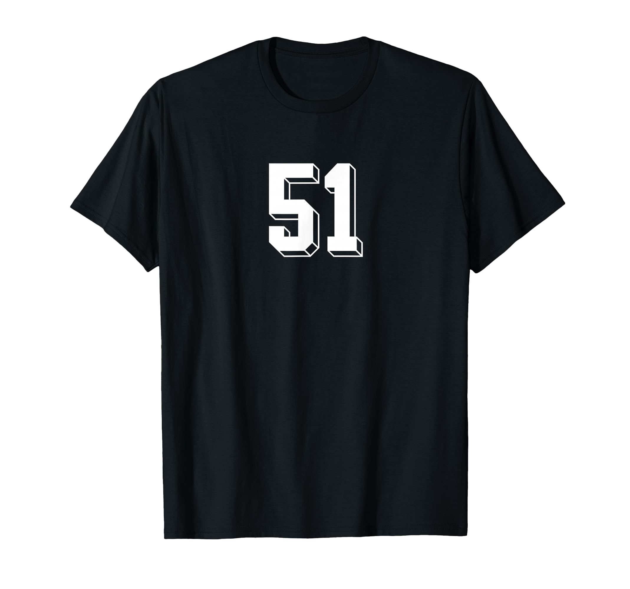 Number 51 80S 90S Soccer Team Jersey T-Shirt - Custom Art Print for Adults - T-Shirt, Sweatshirt, Hoodie