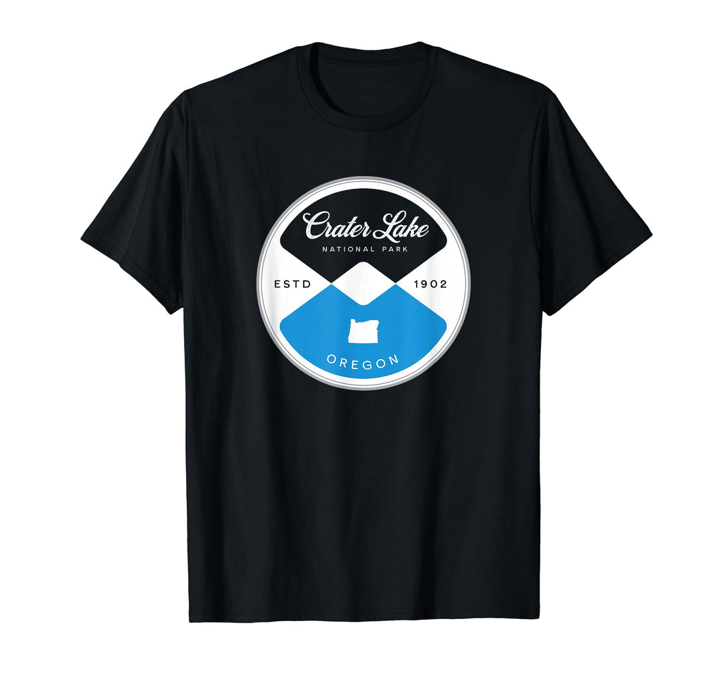 Crater Lake National Park Oregon Circle T-Shirt - Graphic Print for Adults - T-Shirt, Sweatshirt, Hoodie