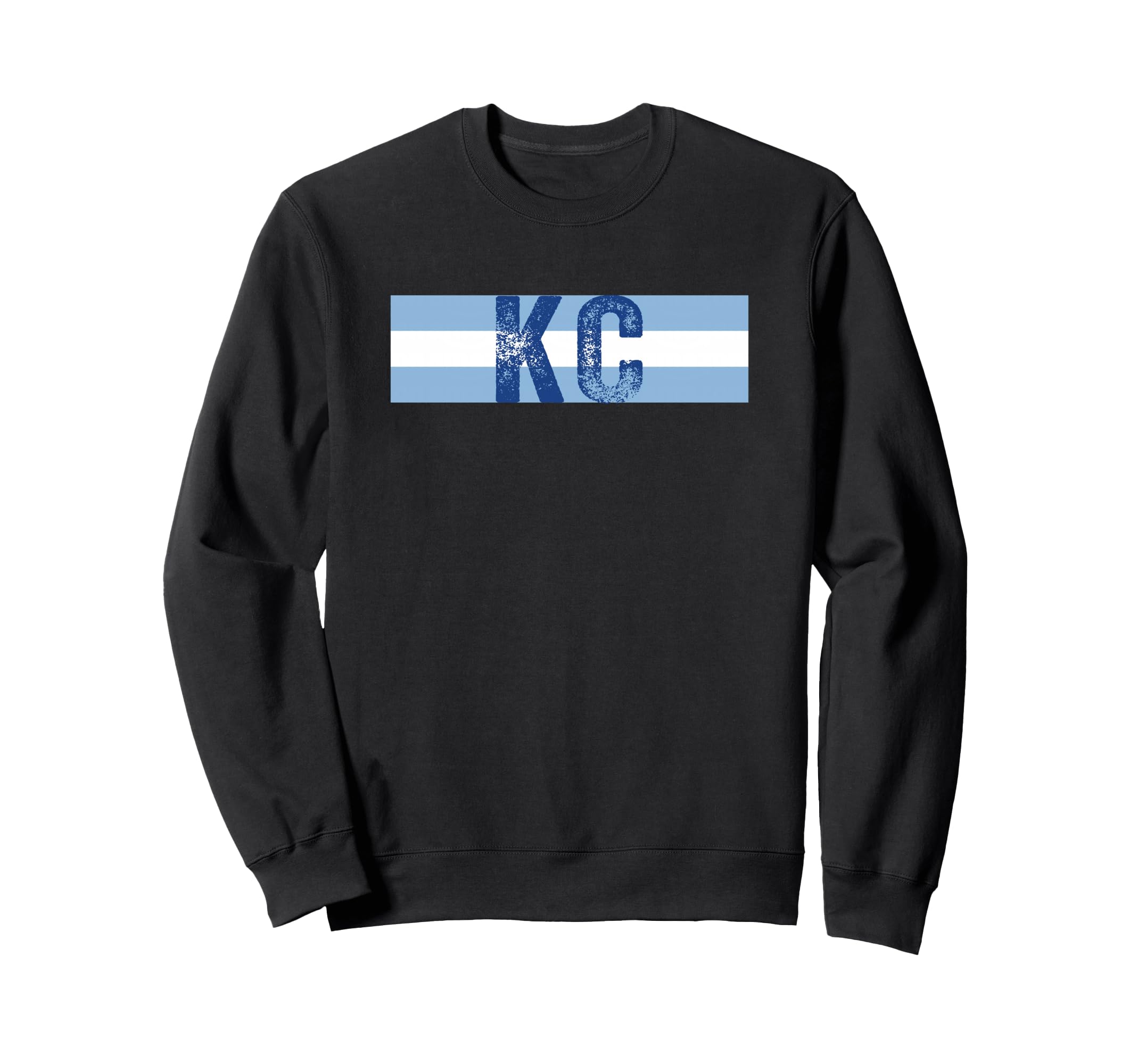 Kc 2 Letters Kansas City Kc Blue Sweatshirt - Fun Novelty Design Unisex - T-Shirt, Sweatshirt, Hoodie