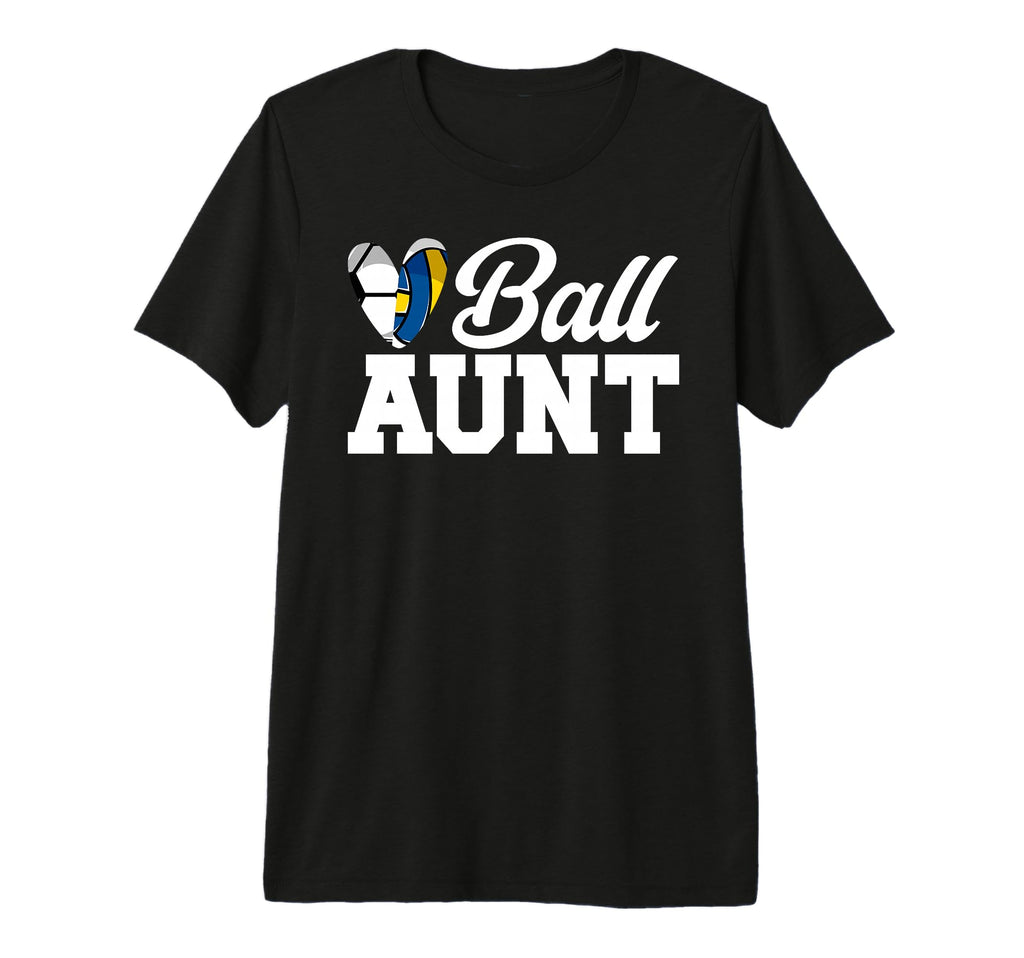 Ball Aunt Heart Volleyball Soccer Aunt T-Shirt - Streetwear Style Unisex - T-Shirt, Sweatshirt, Hoodie