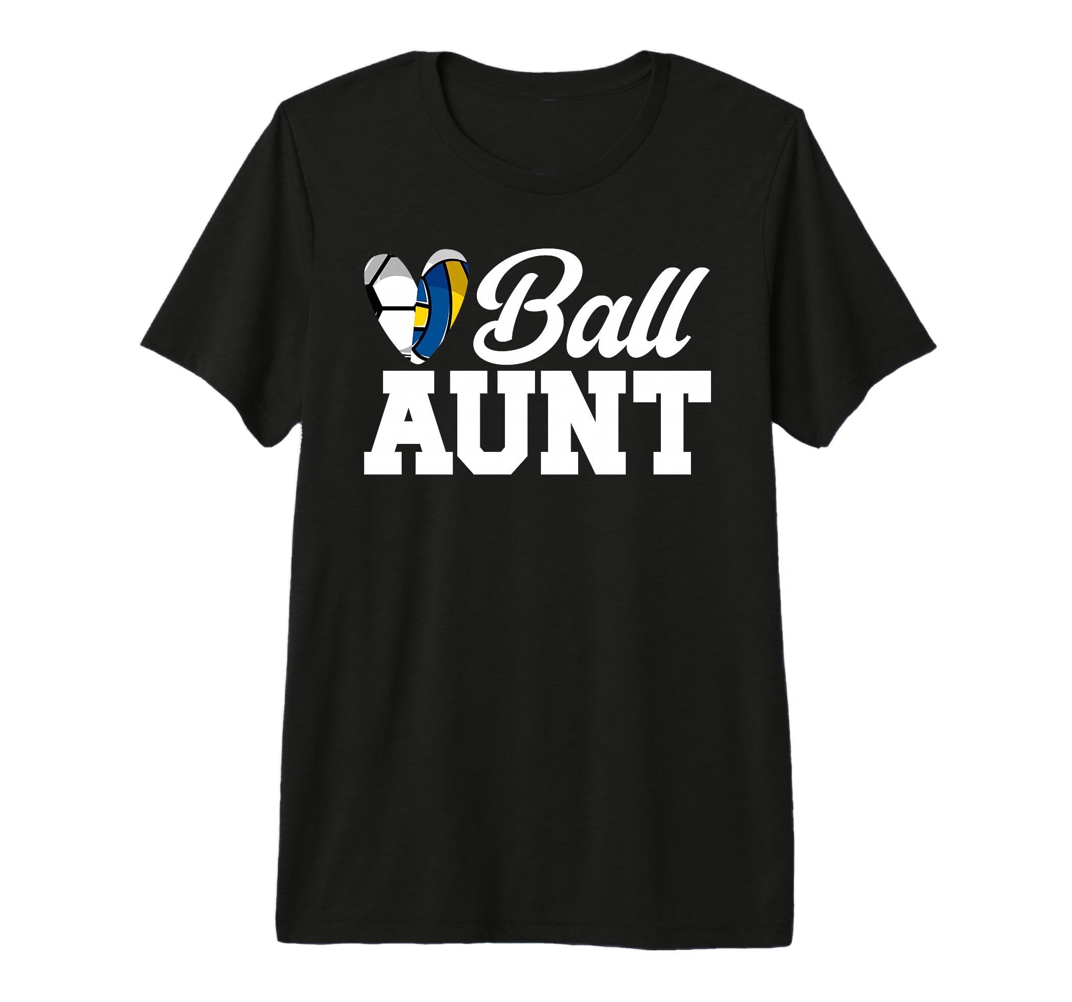 Ball Aunt Heart Volleyball Soccer Aunt T-Shirt - Streetwear Style Unisex - T-Shirt, Sweatshirt, Hoodie