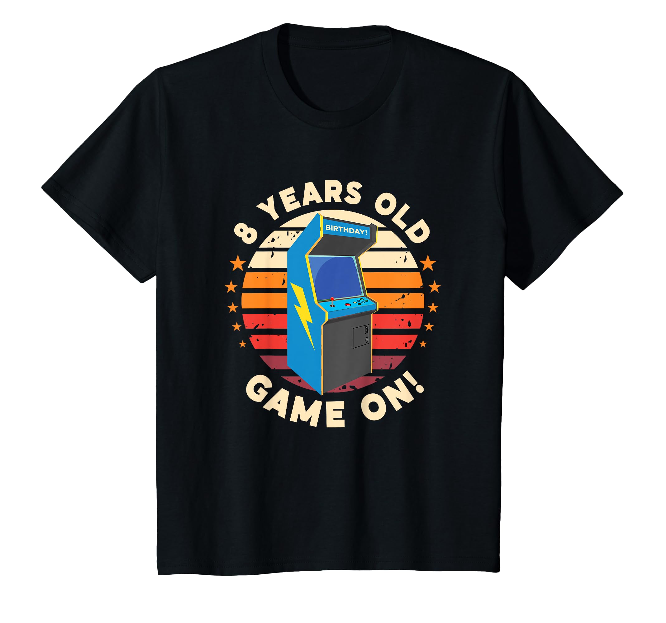 8 Year Old Birthday Wear Arcade Game T-Shirt - Custom Art Print for Adults - T-Shirt, Sweatshirt, Hoodie