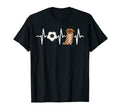 Soccer Pekingese Heartbeat Dog Lover T-Shirt - Casual Everyday Wear Unisex - T-Shirt, Sweatshirt, Hoodie