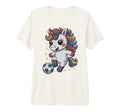 Kawaii Soccer Just Who Loves Unicorns T-Shirt - Graphic Print Men Women - T-Shirt, Sweatshirt, Hoodie