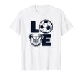 Love Futbol Fu Ball Goal Keeper T-Shirt - Casual Everyday Wear Men Women - T-Shirt, Sweatshirt, Hoodie