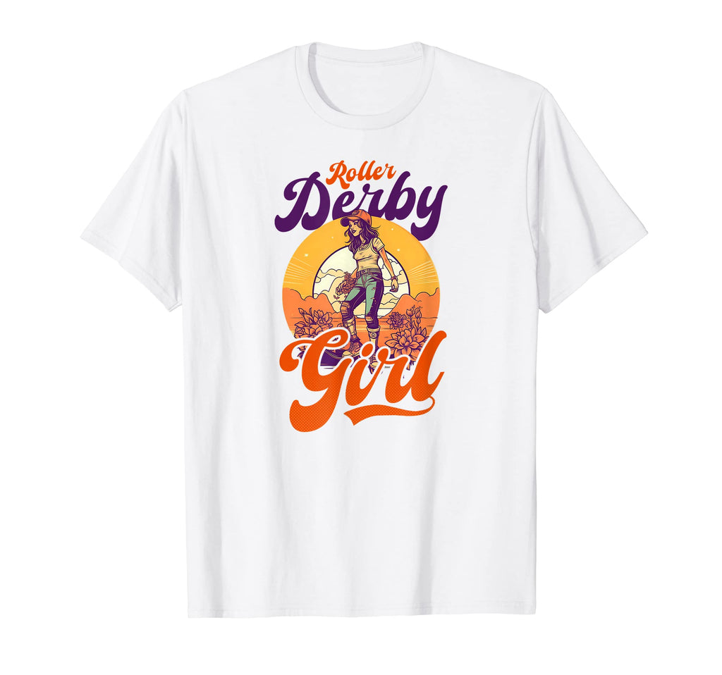 Sunset Roller Roller Derby T-Shirt - Streetwear Style Unisex - T-Shirt, Sweatshirt, Hoodie