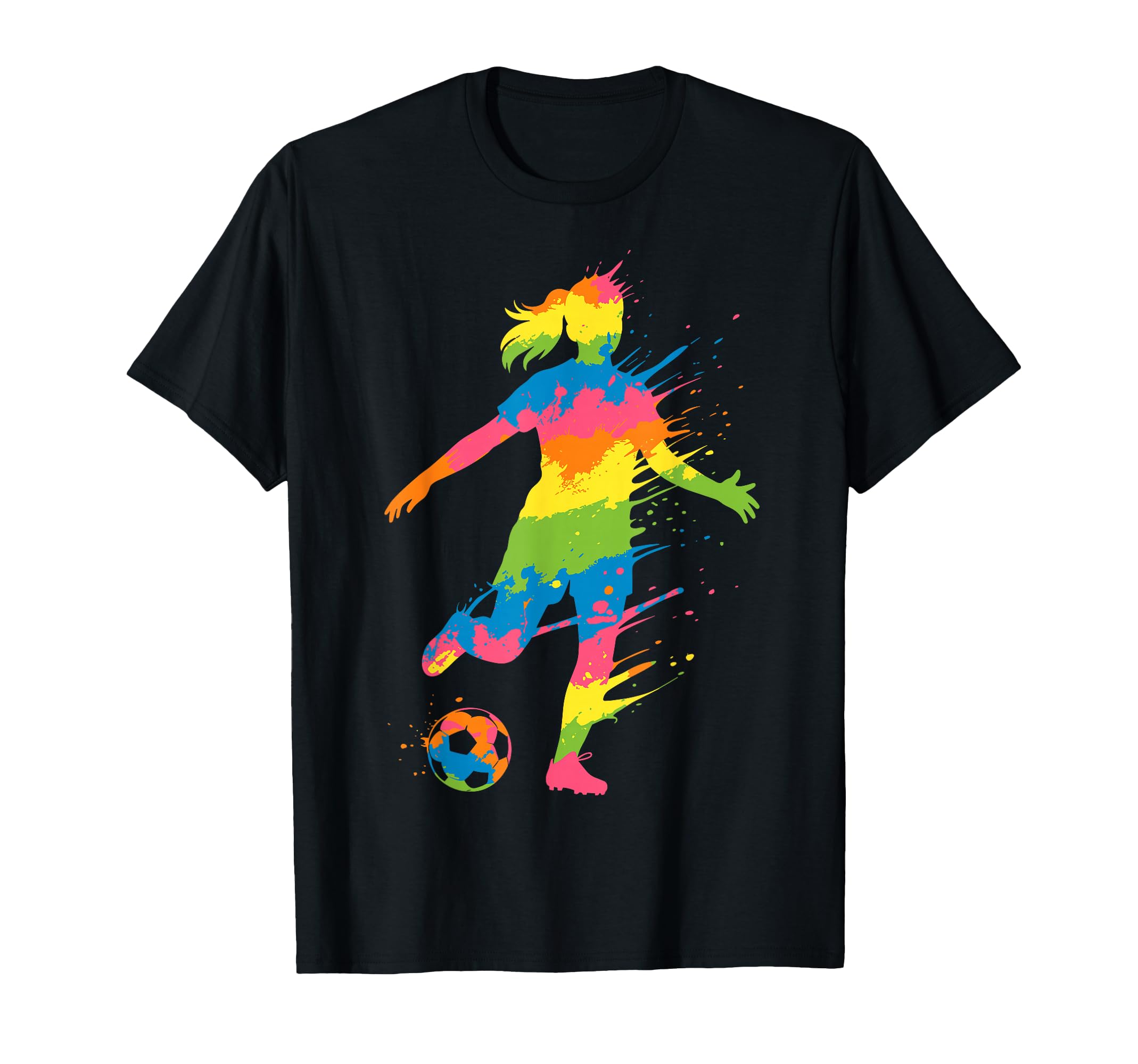 Colorful Funny Soccer Fan Dad Mom Game T-Shirt - Novelty Apparel Men Women - T-Shirt, Sweatshirt, Hoodie