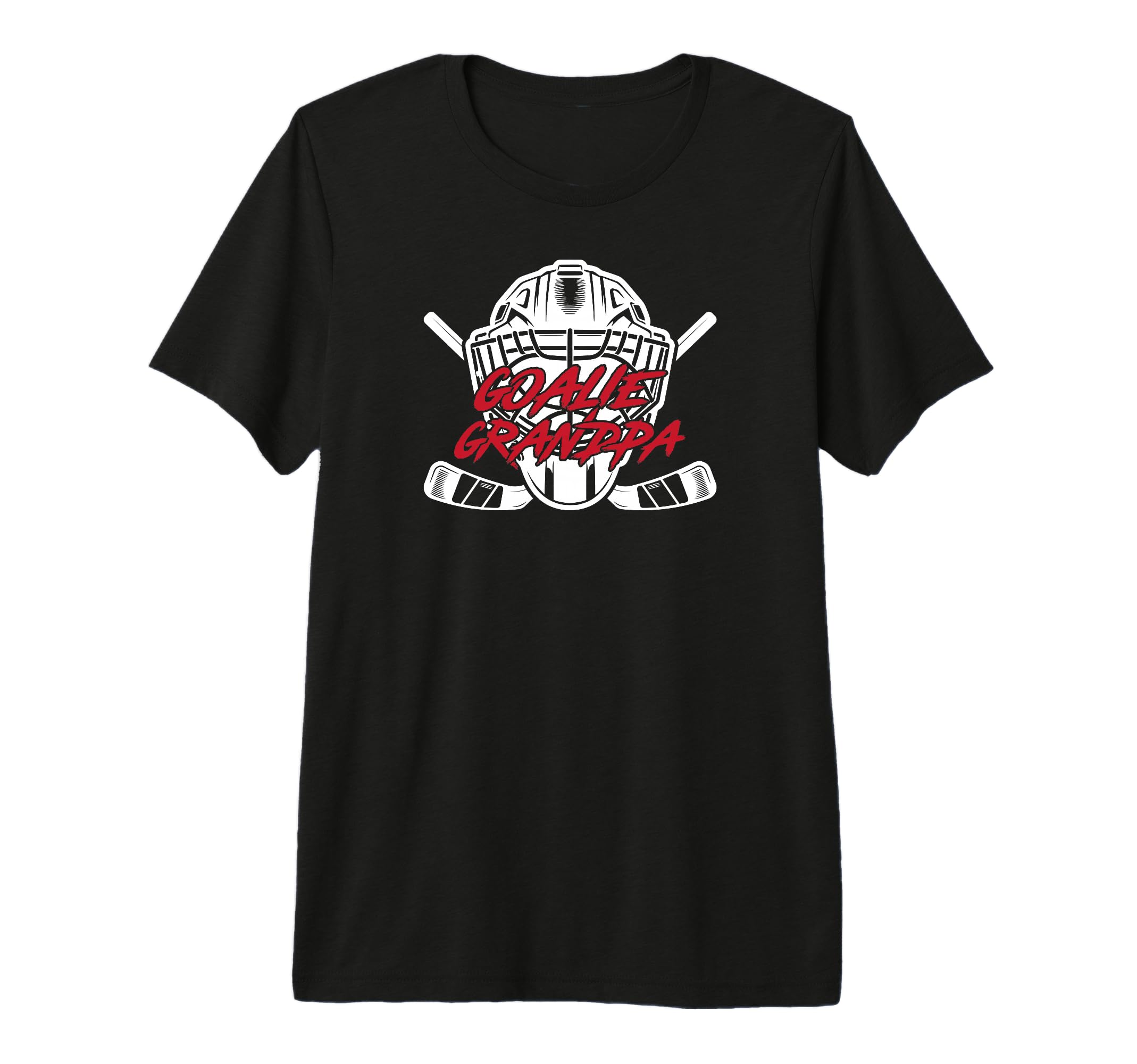 Mens Ice Hockey Goalie Grandpa Hockey T-Shirt - Trendy Graphic for Adults - T-Shirt, Sweatshirt, Hoodie