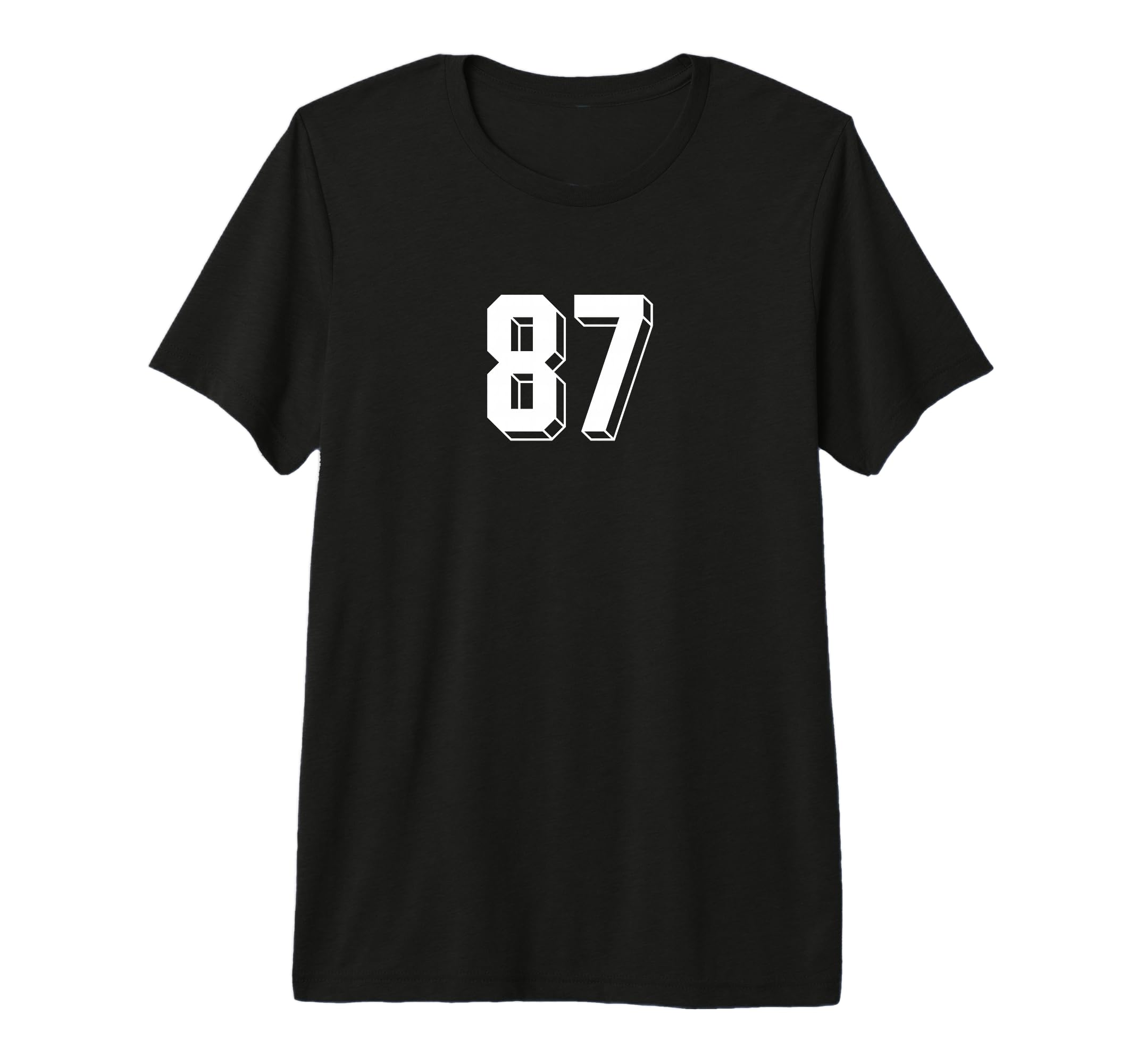 Number 87 80S 90S Soccer Team Jersey T-Shirt - Custom Art Print Unisex - T-Shirt, Sweatshirt, Hoodie