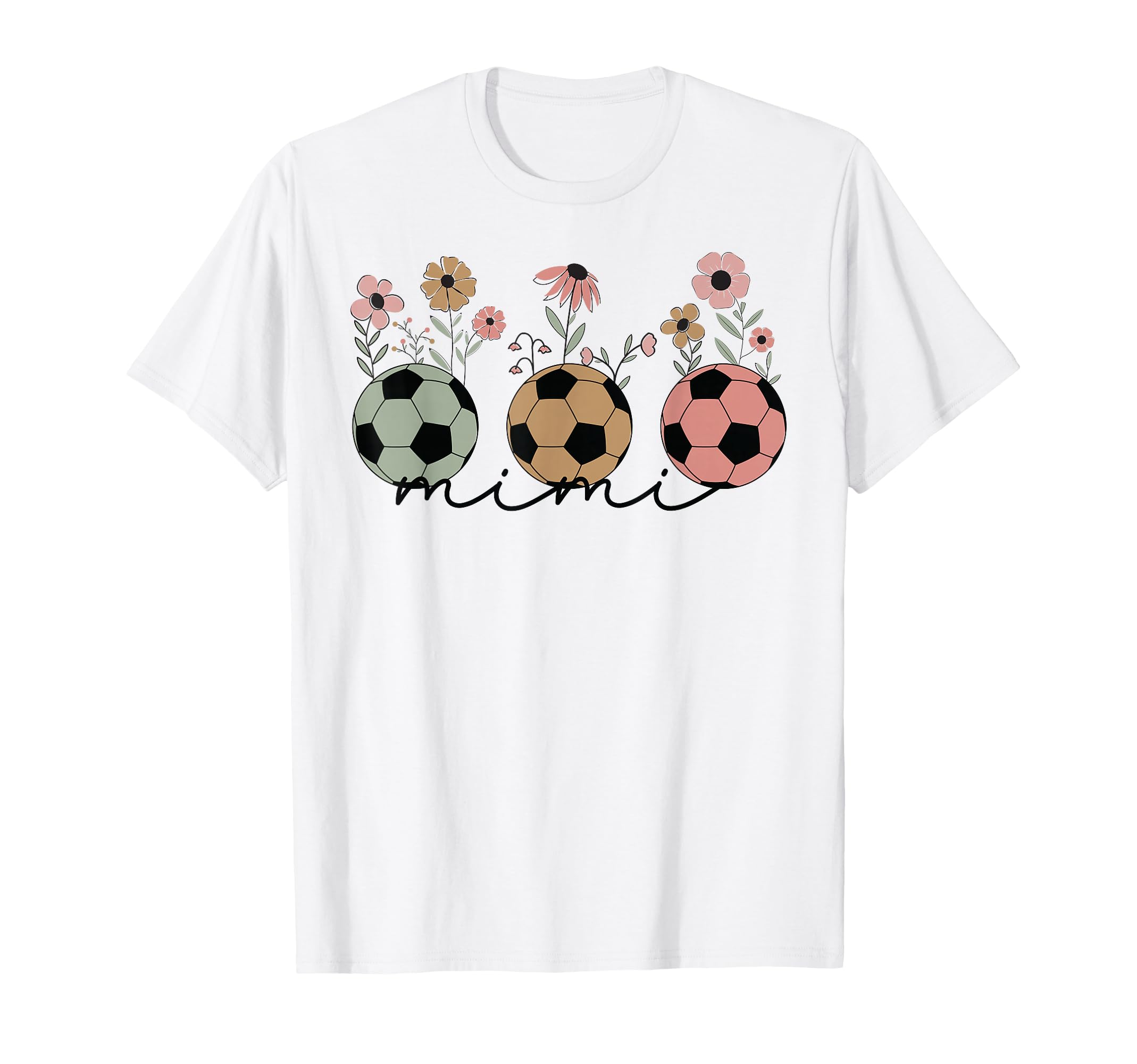 Soccer Mimi Grandma Wildflower Floral T-Shirt - Streetwear Style Men Women - T-Shirt, Sweatshirt, Hoodie