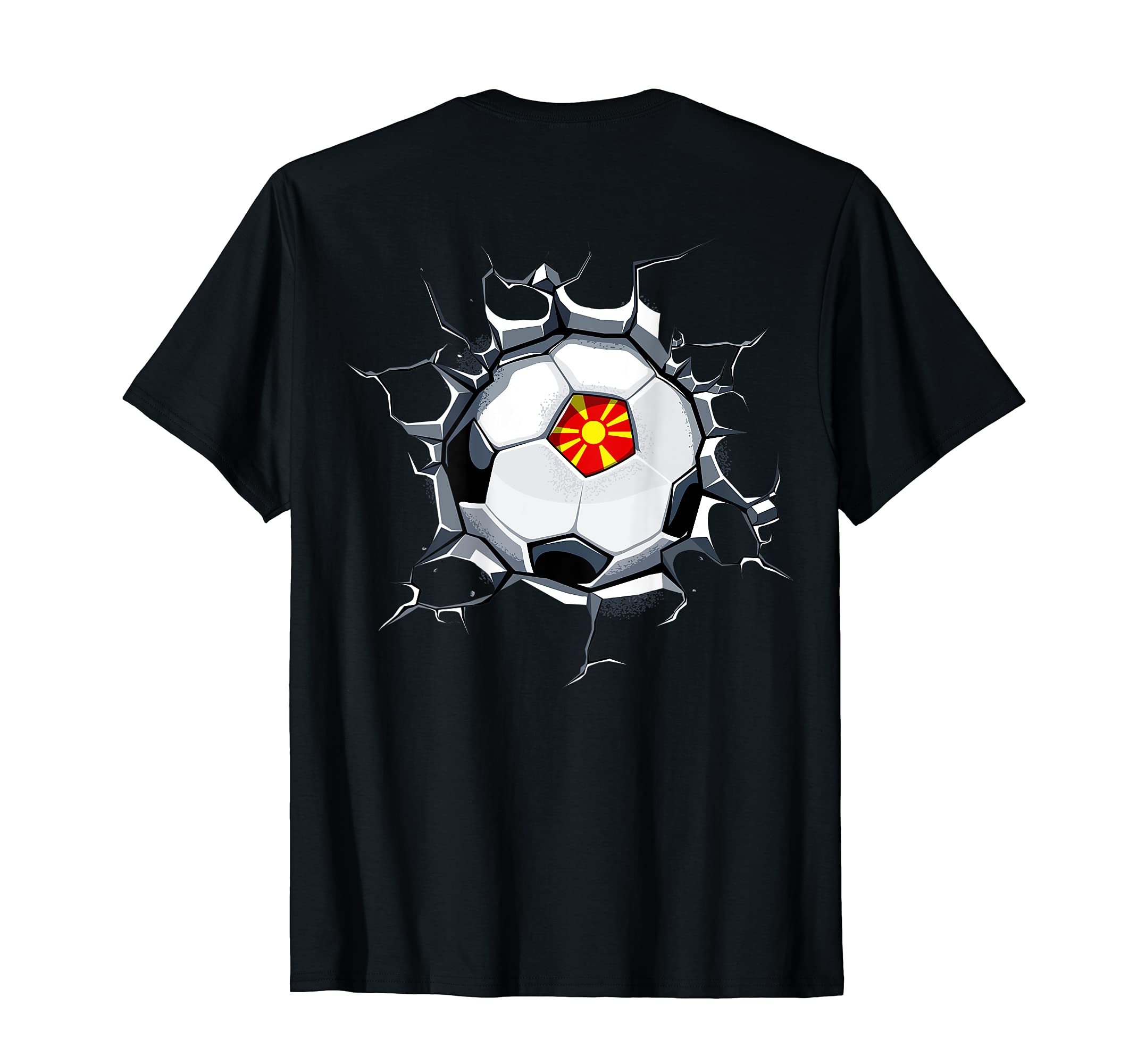 Macedonia Soccer Fans Jersey T-Shirt - Casual Everyday Wear Men Women - T-Shirt, Sweatshirt, Hoodie