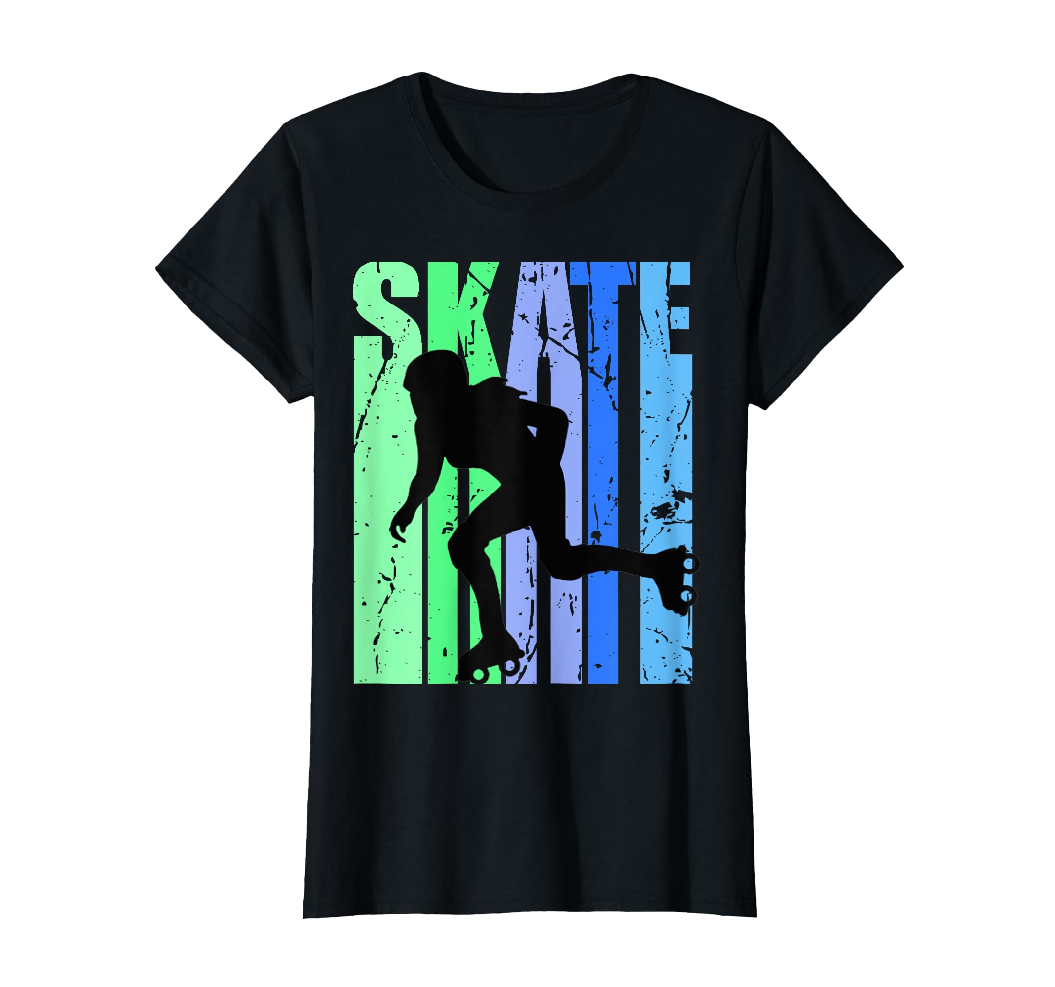 Birthday Skates Gray Distressed T-Shirt - Trendy Graphic for Adults - T-Shirt, Sweatshirt, Hoodie