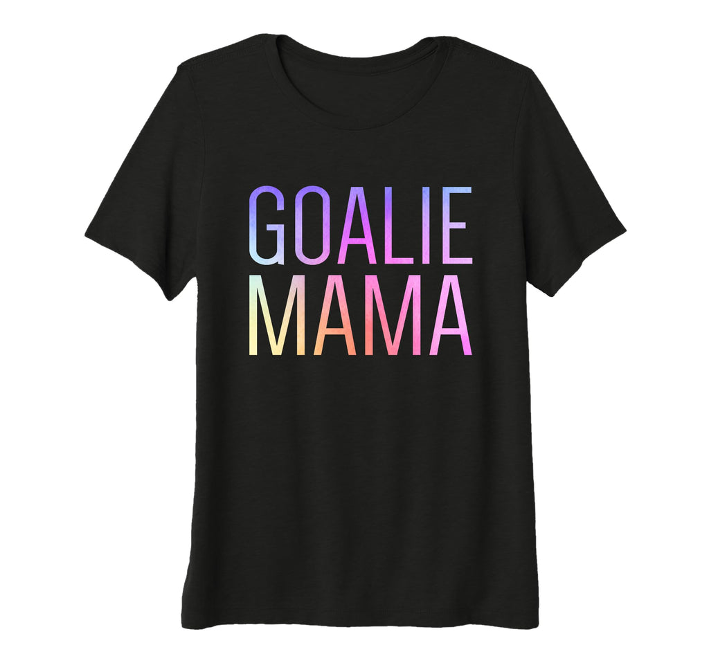 Womens Goalie Mama Goalie Mom T-Shirt - Fun Novelty Design Men Women - T-Shirt, Sweatshirt, Hoodie