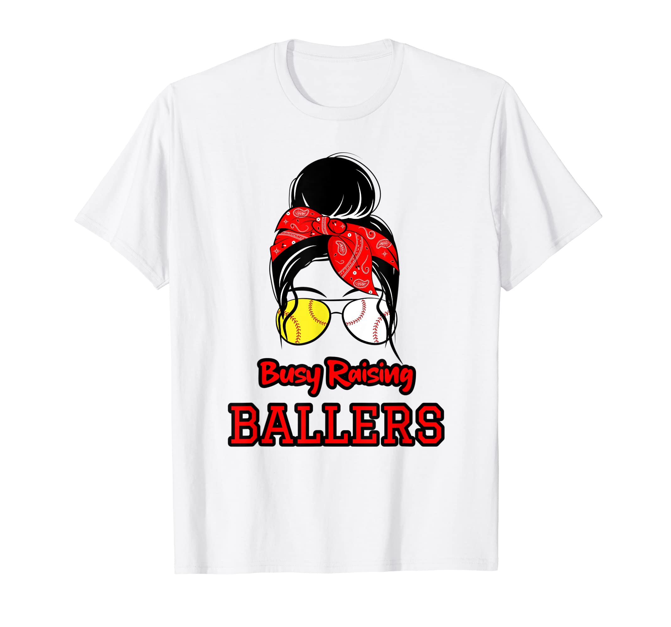 Busy Raising Ballers Funny Baseball T-Shirt - Trendy Graphic Men Women - T-Shirt, Sweatshirt, Hoodie