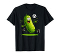 Soccer Playing Pickle Sporty Pickle T-Shirt - Minimalist Print for Adults - T-Shirt, Sweatshirt, Hoodie