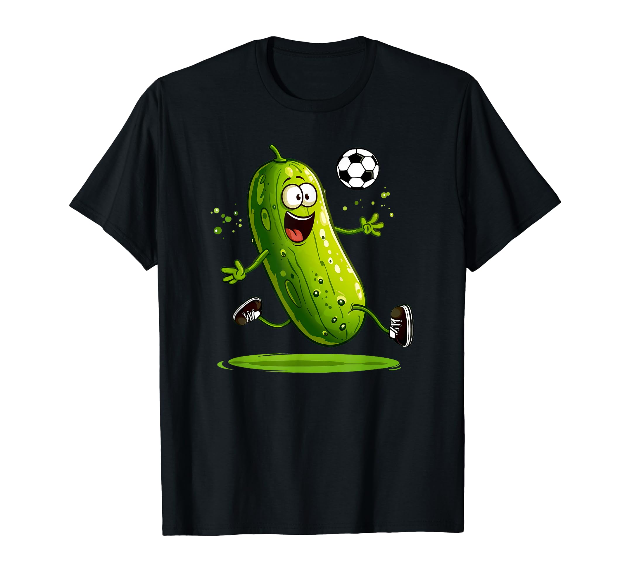 Soccer Playing Pickle Sporty Pickle T-Shirt - Minimalist Print for Adults - T-Shirt, Sweatshirt, Hoodie