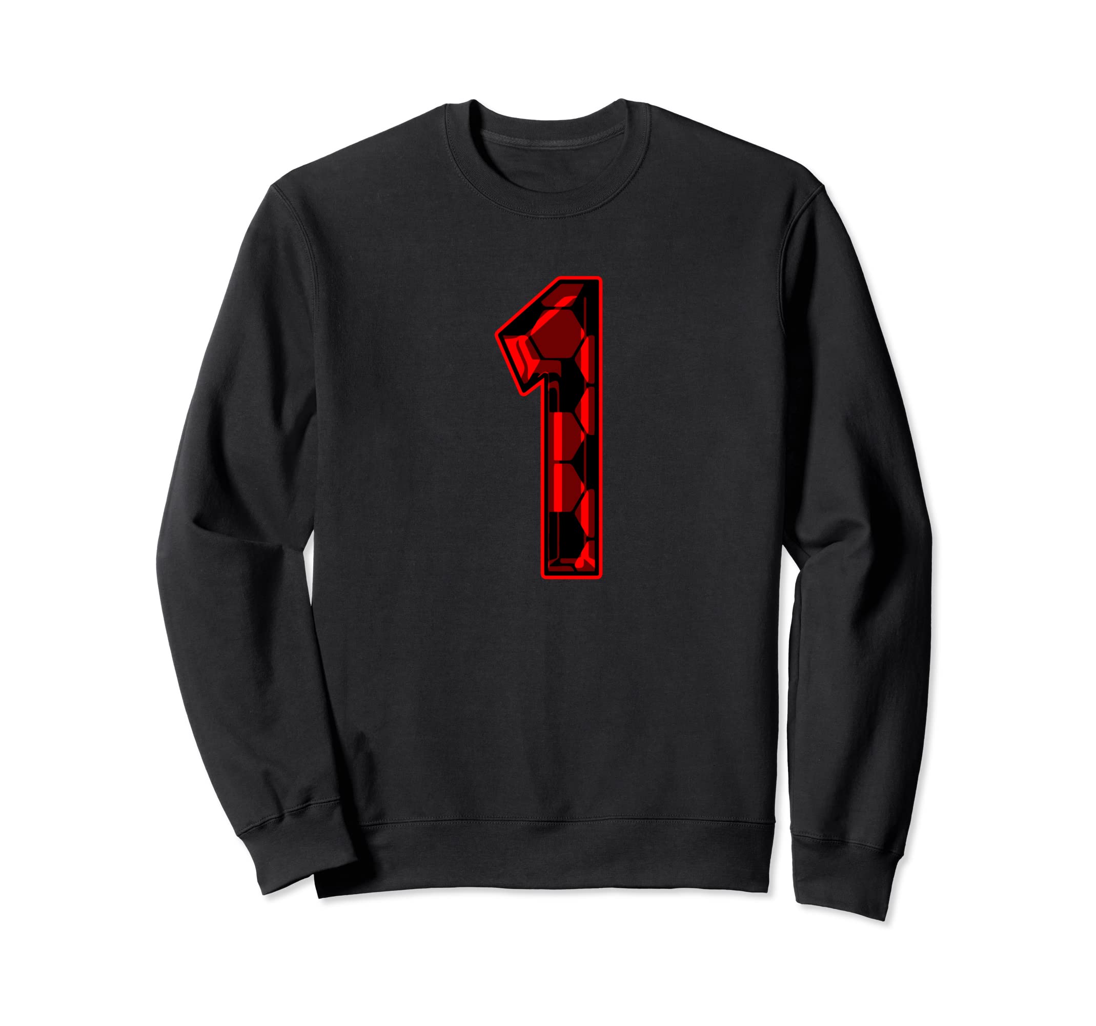 Soccer Number 1 Numbered Jersey Sweatshirt - Aesthetic Graphic for Adults - T-Shirt, Sweatshirt, Hoodie
