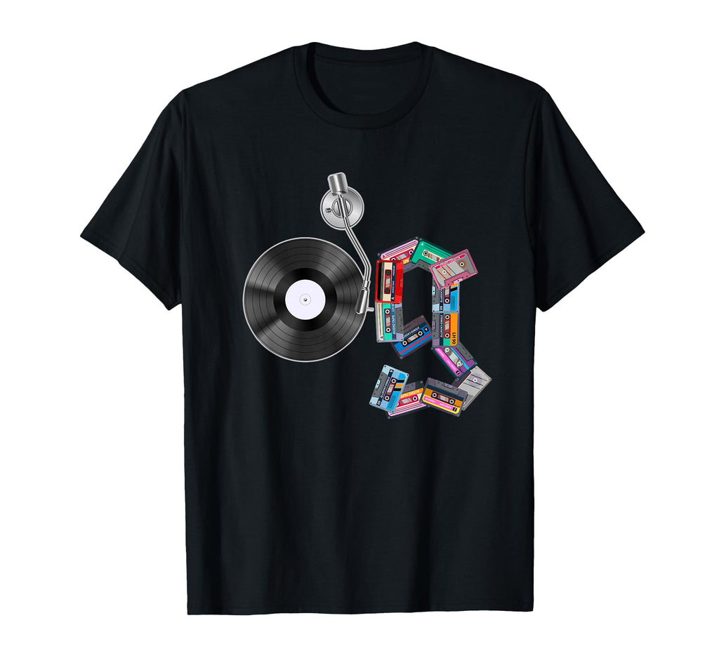 Old School Og Hip Hop Head Vinyl Cds T-Shirt - Minimalist Print Unisex - T-Shirt, Sweatshirt, Hoodie