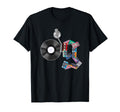 Old School Og Hip Hop Head Vinyl Cds T-Shirt - Minimalist Print Unisex - T-Shirt, Sweatshirt, Hoodie