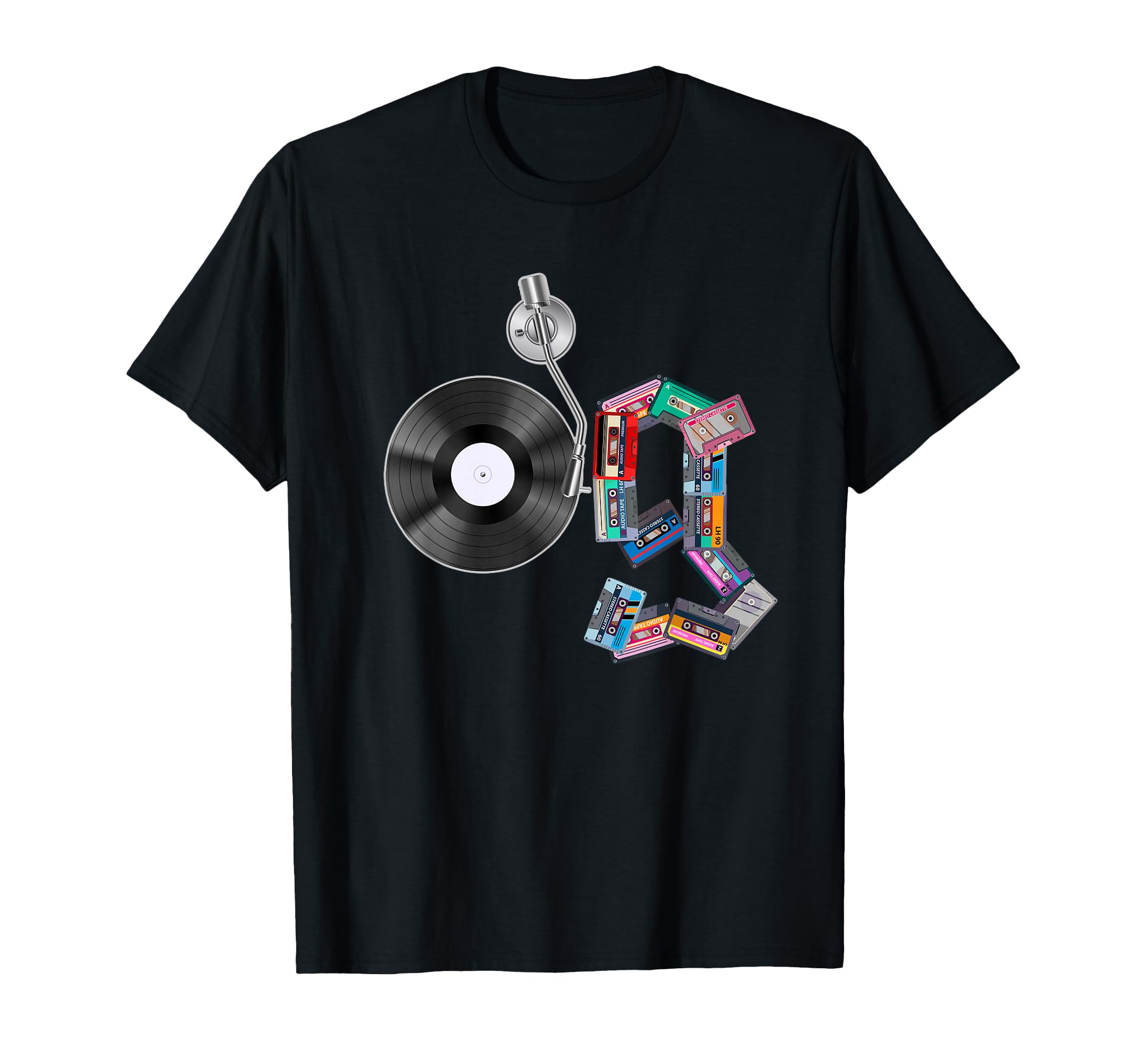 Old School Og Hip Hop Head Vinyl Cds T-Shirt - Minimalist Print Unisex - T-Shirt, Sweatshirt, Hoodie