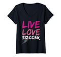 Live Love Soccer Ball Team Sports Play Gift Hoodie - Novelty Apparel Unisex - T-Shirt, Sweatshirt, Hoodie