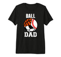 Mens Ball Dad Funny Baseball Soccer T-Shirt - Trendy Graphic Unisex - T-Shirt, Sweatshirt, Hoodie
