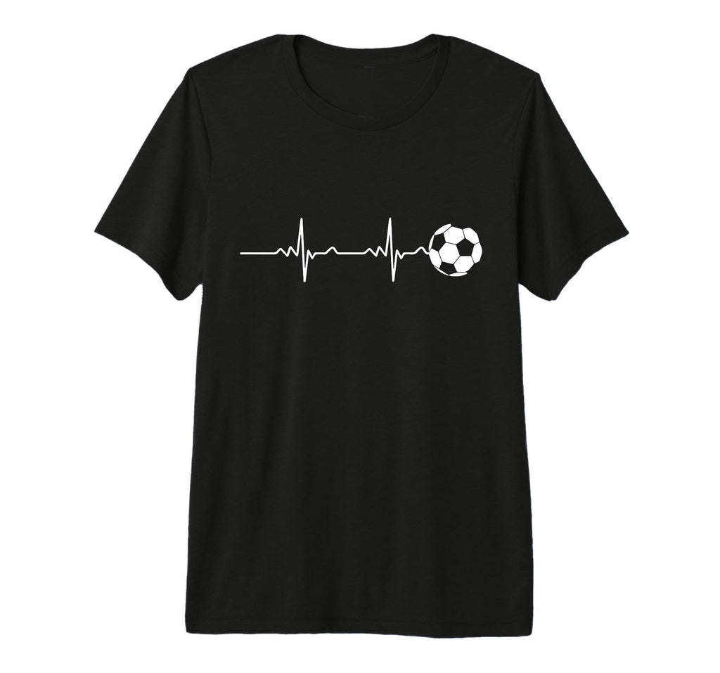 Soccer Ball Heartbeat Football T-Shirt - Streetwear Style Men Women - T-Shirt, Sweatshirt, Hoodie