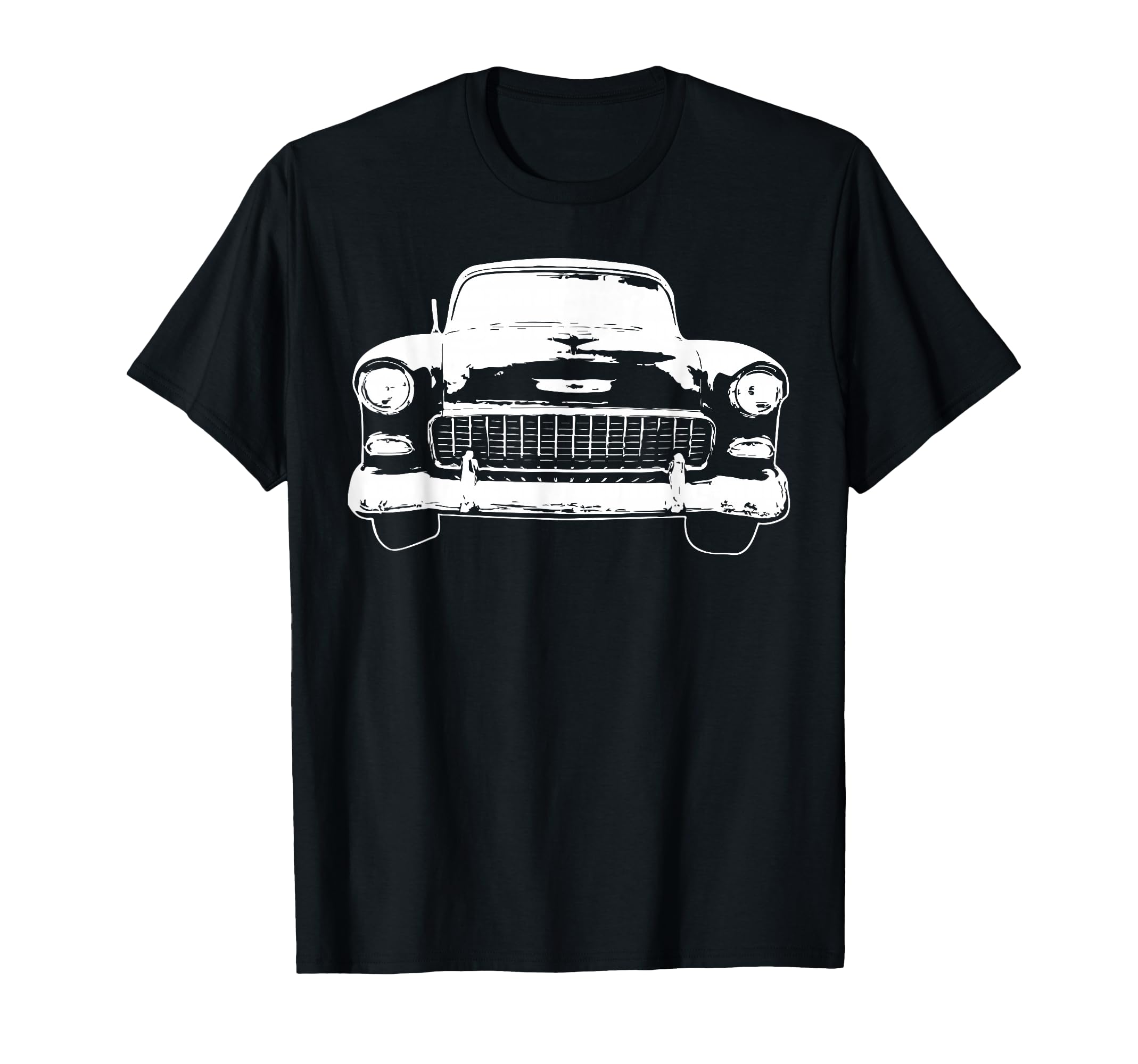 1955 Car Silhouette T-Shirt - Casual Everyday Wear Unisex - T-Shirt, Sweatshirt, Hoodie