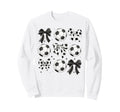 Soccer Coquette Mom Preppy Sweatshirt - Casual Everyday Wear for Adults - T-Shirt, Sweatshirt, Hoodie