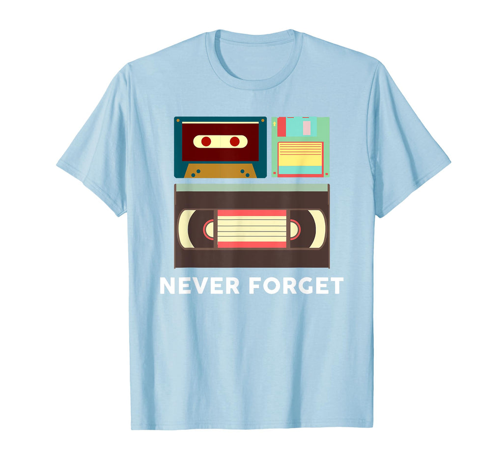 Funny Never Forget Floppy Disk Vhs And T-Shirt - Minimalist Print Unisex - T-Shirt, Sweatshirt, Hoodie
