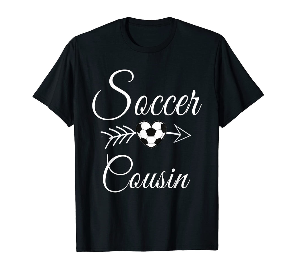 Soccer Cousin Heart Soccer Lovers T-Shirt - Graphic Print Men Women - T-Shirt, Sweatshirt, Hoodie