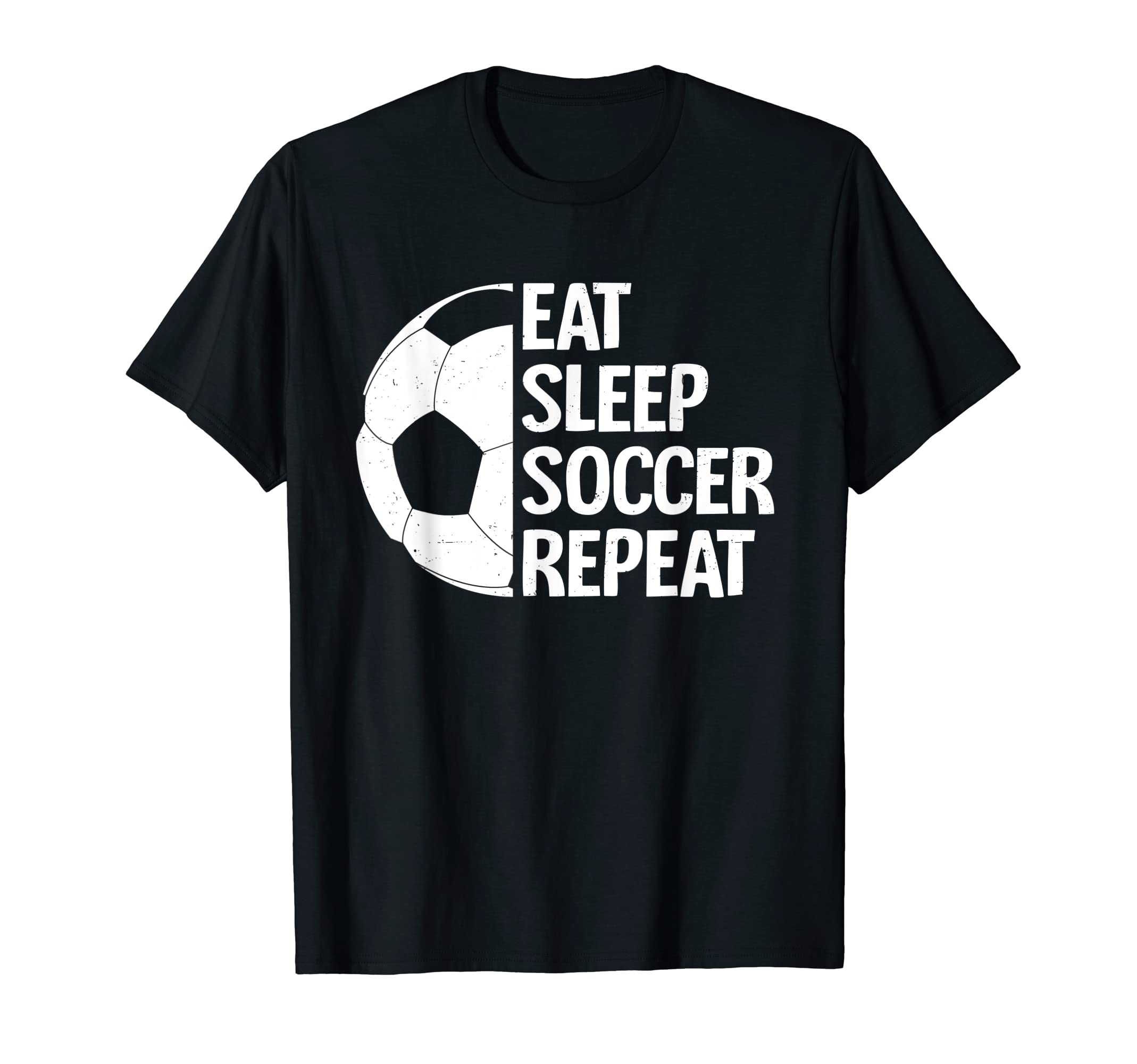 Eat Sleep Soccer Repeat Funny T-Shirt - Aesthetic Graphic for Adults - T-Shirt, Sweatshirt, Hoodie