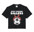 Busy Raising Ballers Soccer Polka Bandana T-Shirt - Unique Graphic Unisex - T-Shirt, Sweatshirt, Hoodie