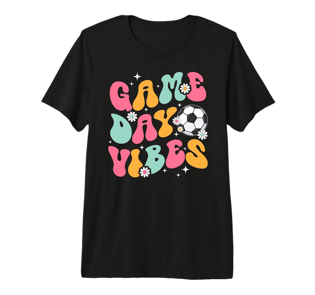 Groovy Soccer Game Day Vibes Game Day T-Shirt - Graphic Print for Adults - T-Shirt, Sweatshirt, Hoodie