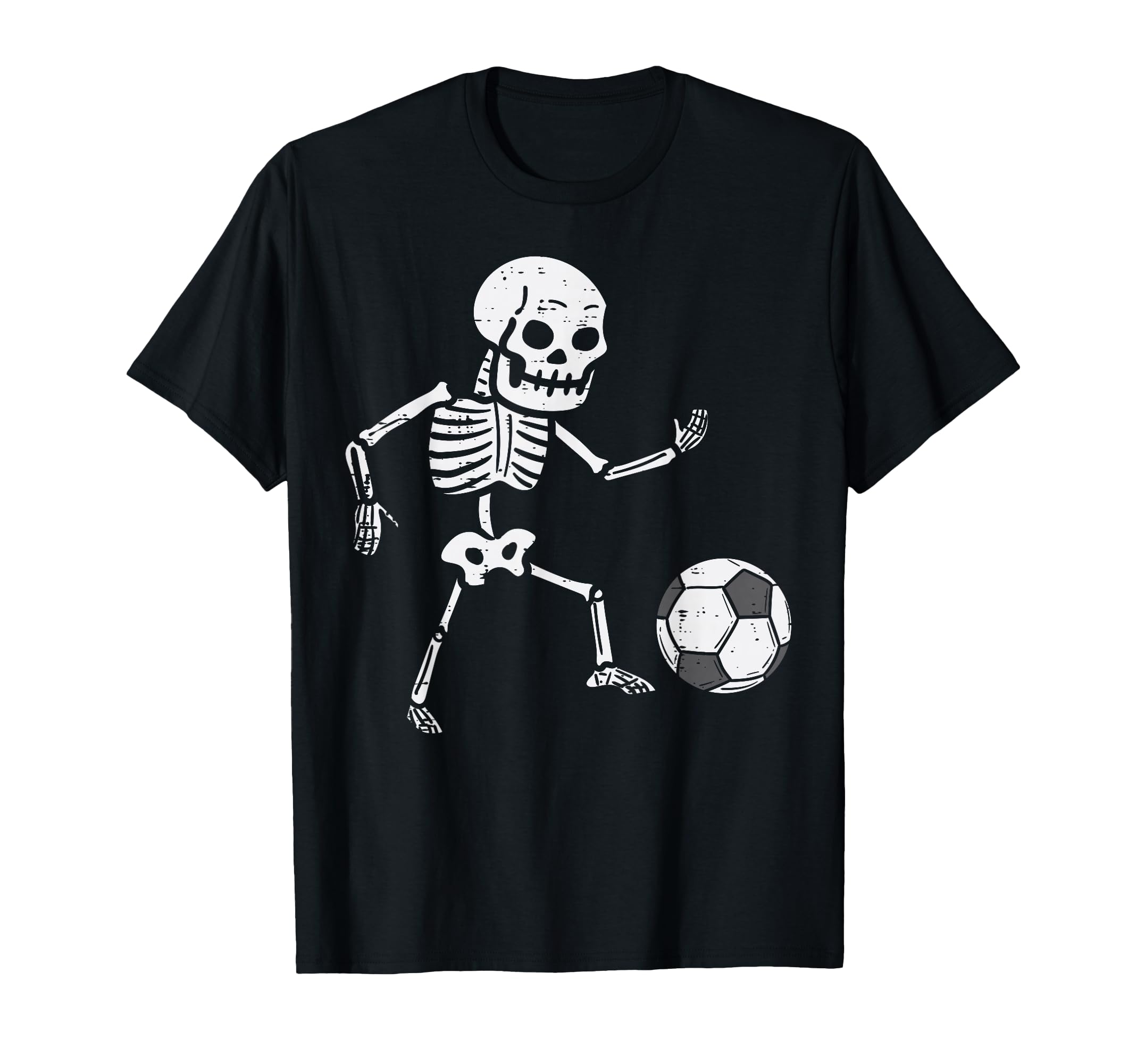 Skeleton Playing Soccer Football T-Shirt - Fun Novelty Design for Adults - T-Shirt, Sweatshirt, Hoodie