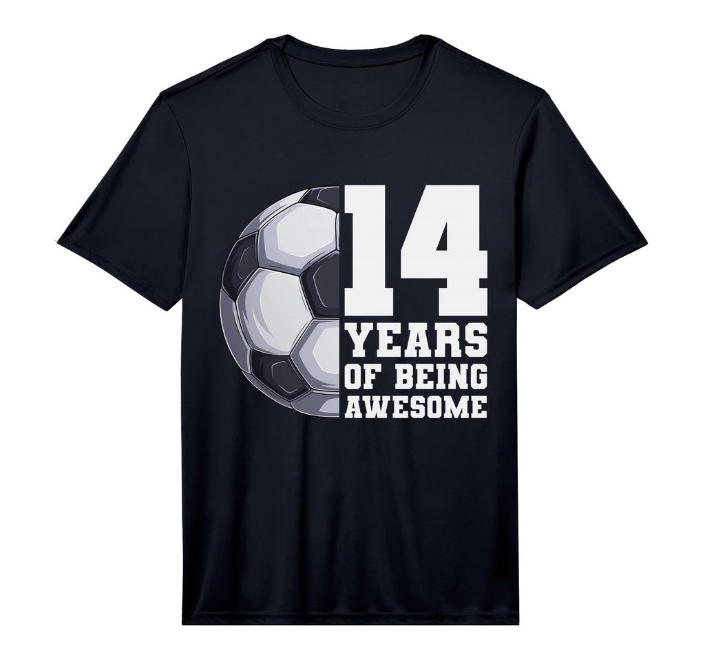 14 Years Being Awesome Soccer 14Th T-Shirt - Unique Graphic for Adults - T-Shirt, Sweatshirt, Hoodie