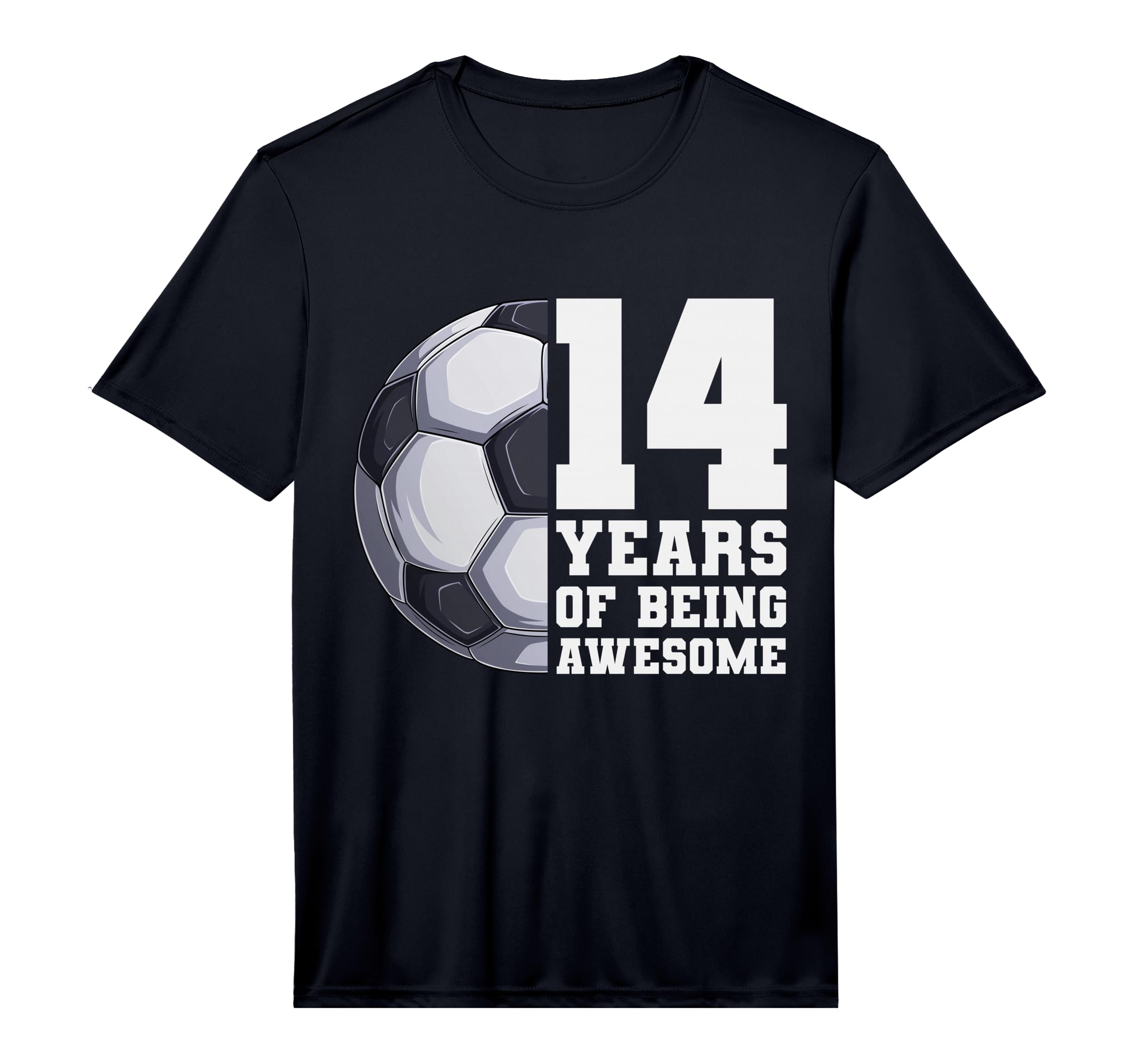 14 Years Being Awesome Soccer 14Th T-Shirt - Unique Graphic for Adults - T-Shirt, Sweatshirt, Hoodie