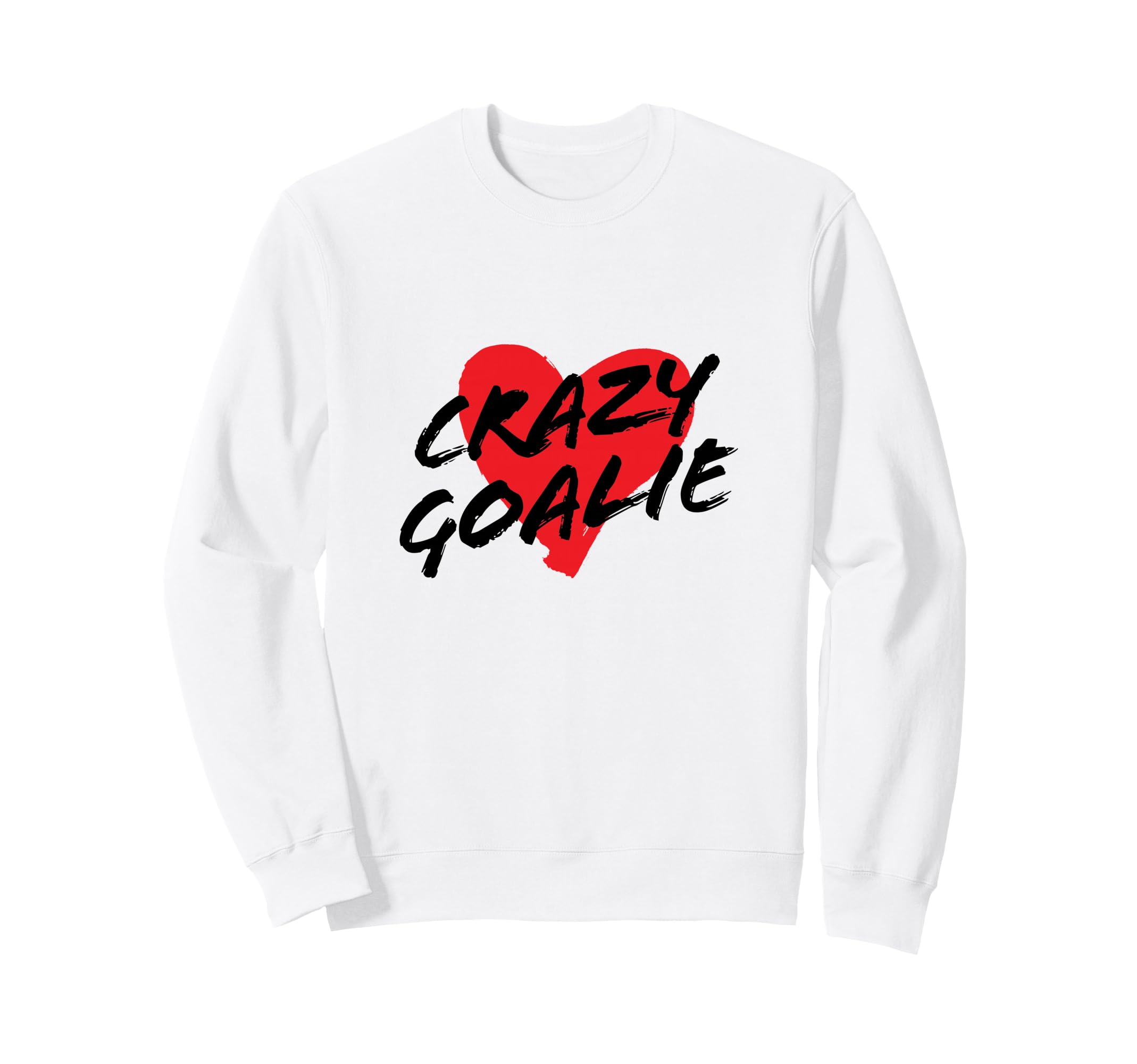 Crazy Soccer Or Hockey Goalie Red Sweatshirt - Custom Art Print Men Women - T-Shirt, Sweatshirt, Hoodie