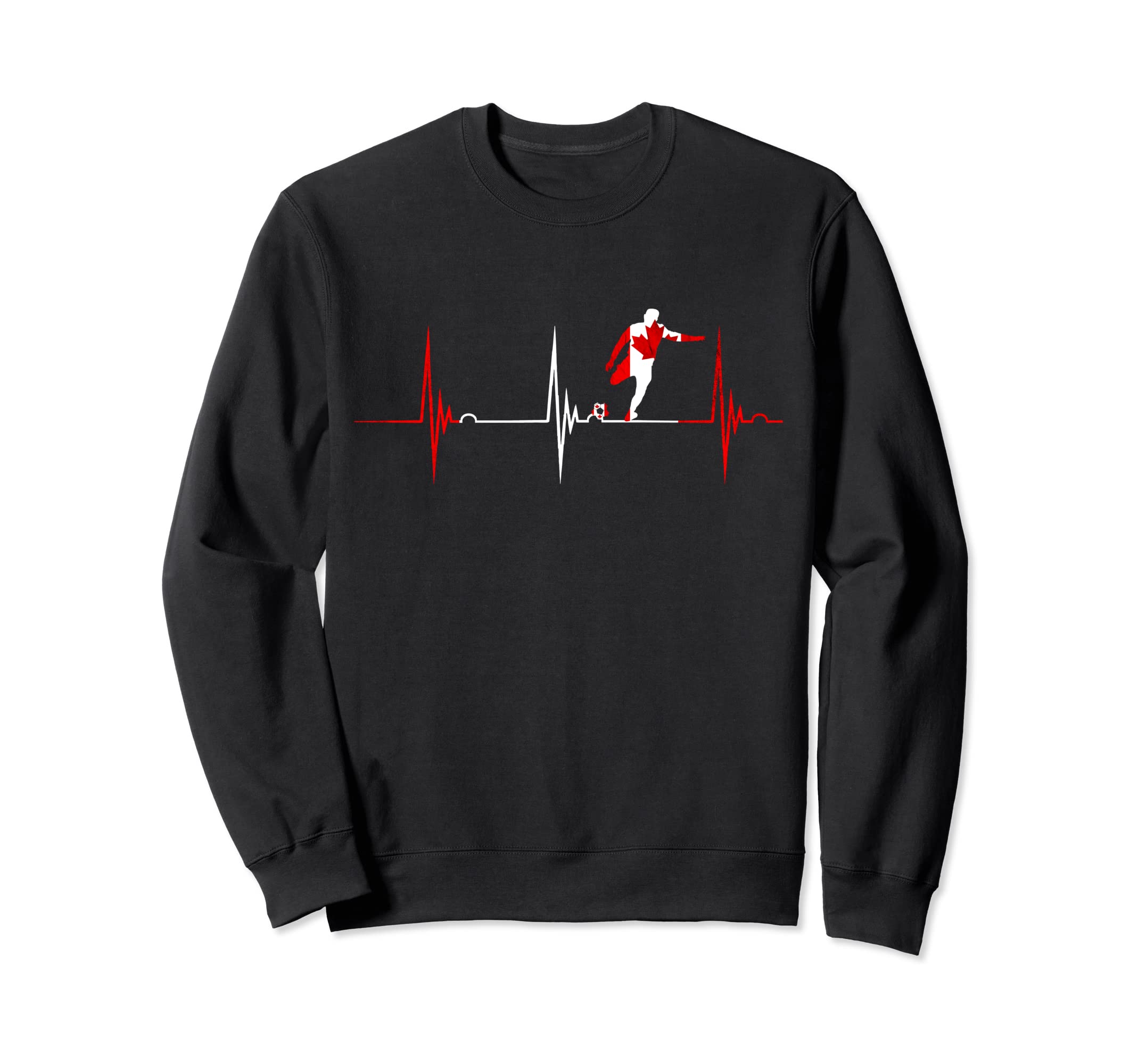 Canada Heartbeat Ekg Pulse Canadian Sweatshirt - Novelty Apparel Men Women - T-Shirt, Sweatshirt, Hoodie