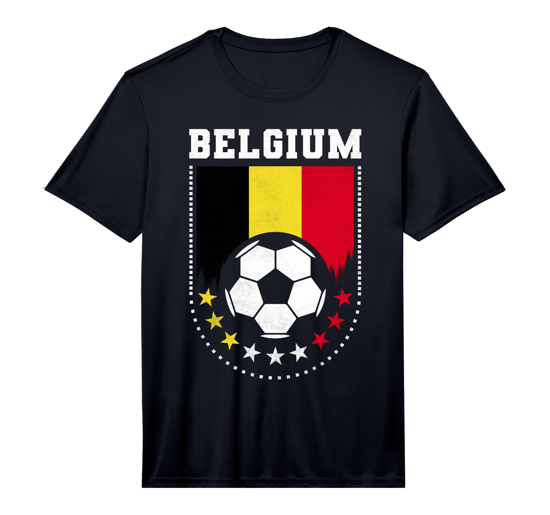Belgium Flag Soccer Fan Performance T-Shirt - Trendy Graphic for Adults - T-Shirt, Sweatshirt, Hoodie